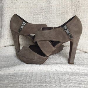 J. Crew suede heels